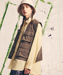 《ユニセックスアイテム》ブロードユーティリティミリタリーベスト【MAISON SPECIAL/メゾンスペシャル】