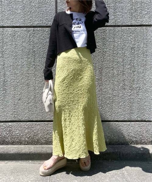 archives(アルシーヴ)の「短丈フロッキープリントT(Tシャツ/カットソー・レディース・ブラック/オフホワイト/ピンク・MEDIUM)」の18枚目の写真