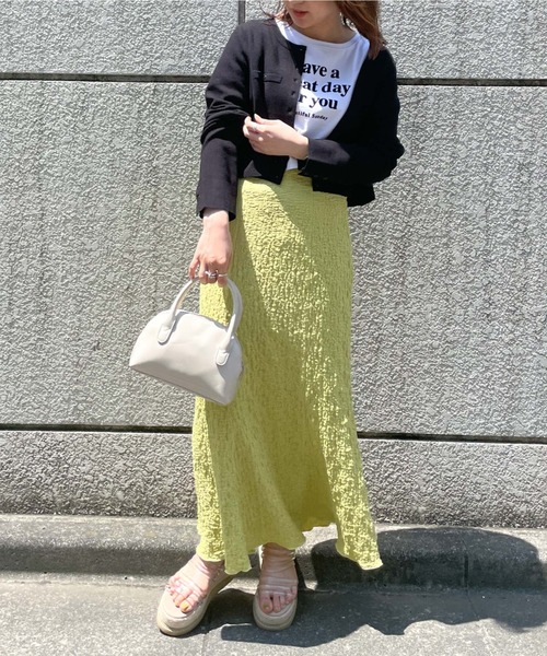 archives(アルシーヴ)の「短丈フロッキープリントT(Tシャツ/カットソー・レディース・ブラック/オフホワイト/ピンク・MEDIUM)」の17枚目の写真