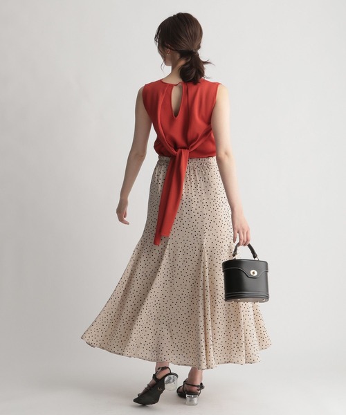 Andemiu（アンデミュウ）の「ドットマーメイドスカート 294331（スカート・レディース・ベージュ/ブラック・FREE）」の8枚目の写真