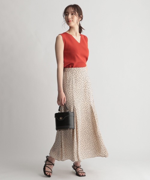 Andemiu（アンデミュウ）の「ドットマーメイドスカート 294331（スカート・レディース・ベージュ/ブラック・FREE）」の9枚目の写真