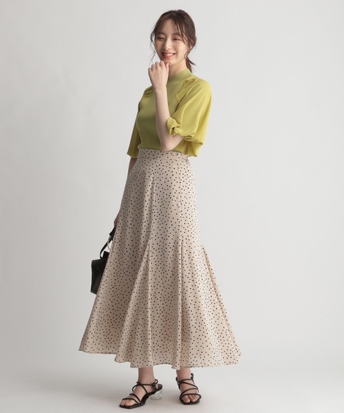 Andemiu（アンデミュウ）の「ドットマーメイドスカート 294331（スカート・レディース・ベージュ/ブラック・FREE）」の7枚目の写真