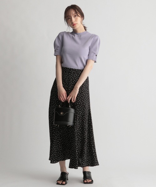Andemiu（アンデミュウ）の「ドットマーメイドスカート 294331（スカート・レディース・ベージュ/ブラック・FREE）」の4枚目の写真