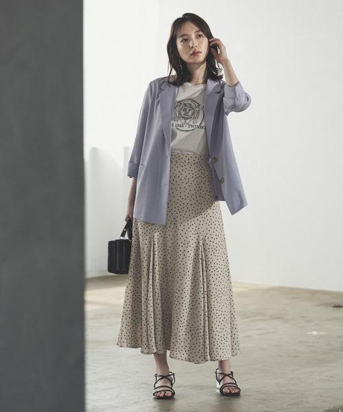 Andemiu（アンデミュウ）の「ドットマーメイドスカート 294331（スカート・レディース・ベージュ/ブラック・FREE）」の22枚目の写真