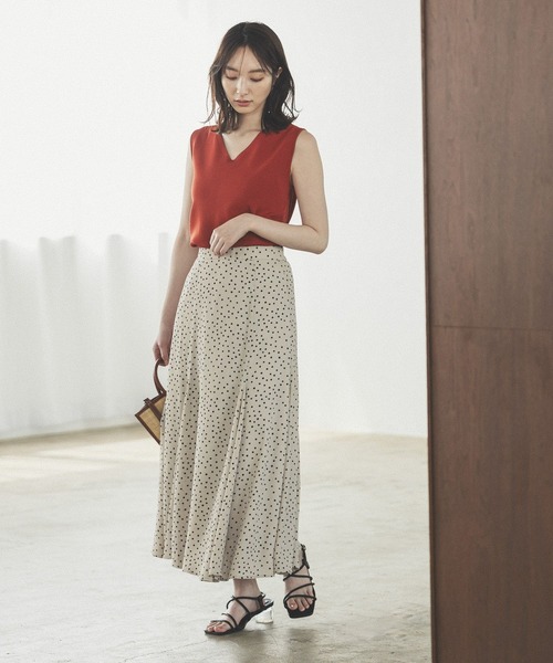Andemiu（アンデミュウ）の「ドットマーメイドスカート 294331（スカート・レディース・ベージュ/ブラック・FREE）」の19枚目の写真