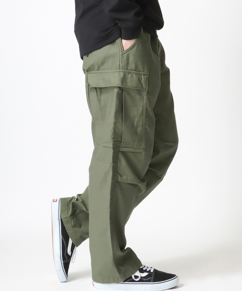 Alpha Industries(アルファインダストリーズ)の「ALPHA INDUSTRIES/アルファインダストリーズ BDU CARGO PANTS/ワイドカーゴパンツ/ワークパンツ(カーゴパンツ・メンズ・ブラック/カーキ/オリーブ・M/L/XL)」の3枚目の写真