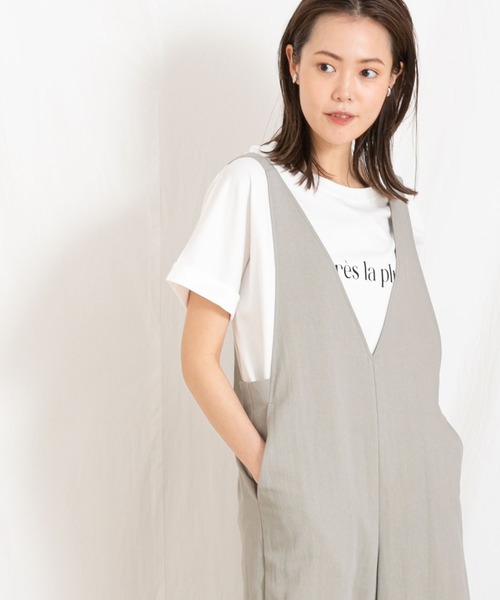 Gready Brilliant（グレディブリリアン）の「後ドッキング袖ロールＴシャツ（Tシャツ/カットソー・レディース・オフホワイト/グレイッシュベージュ・38）」の15枚目の写真