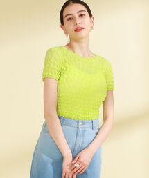 Ray BEAMS | Ray BEAMS / ポップコーン シャーリング Tシャツ(Tシャツ/カットソー)