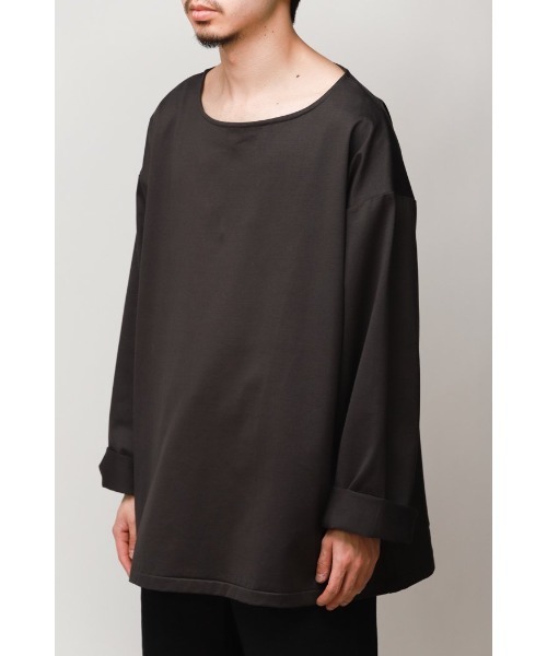 乱痴気(ランチキ)の「LS BOX TEE / ロングスリーブT(Tシャツ/カットソー・メンズ・ライトブルー/イエロー/クリーム/スミクロ・FREE)」の2枚目の写真