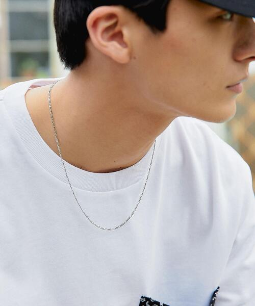 green label relaxing（グリーンレーベルリラクシング）の「ラウンド プレート ネックレス（ネックレス・メンズ・シルバー/ゴールド・FREE）」の3枚目の写真