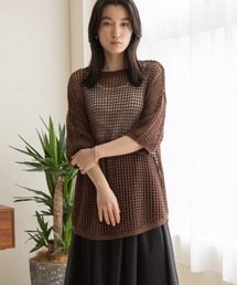 LOWRYS FARM | メッシュプルオーバー　282849(ニット/セーター)