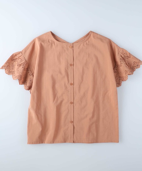 HONEYSUCKLE ROSE（ハニーサックルローズ）の「【HONEYSUCKLE ROSE】袖レース２ＷＡＹブラウス（シャツ/ブラウス・レディース・ホワイト/グリーン/オレンジ・M/L）」の17枚目の写真