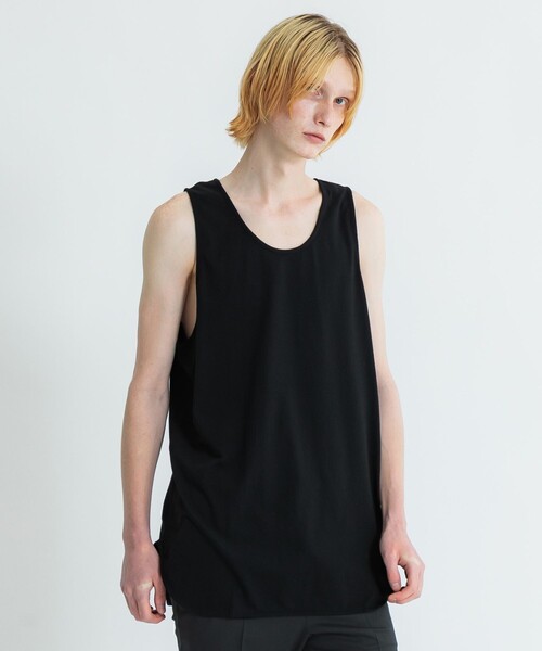 Iroquois(イロコイ)の「LAYERED LONG T/T(タンクトップ・メンズ・ホワイト/ブラック・2/1)」の2枚目の写真