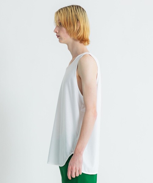 Iroquois(イロコイ)の「LAYERED LONG T/T(タンクトップ・メンズ・ホワイト/ブラック・2/1)」の6枚目の写真