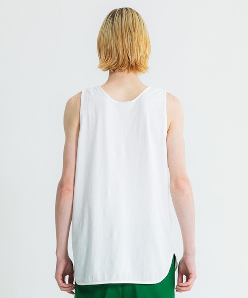 Iroquois(イロコイ)の「LAYERED LONG T/T(タンクトップ・メンズ・ホワイト/ブラック・2/1)」の7枚目の写真