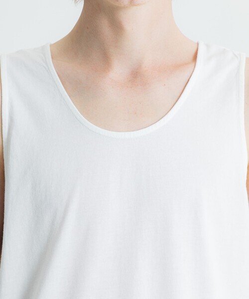Iroquois(イロコイ)の「LAYERED LONG T/T(タンクトップ・メンズ・ホワイト/ブラック・2/1)」の8枚目の写真