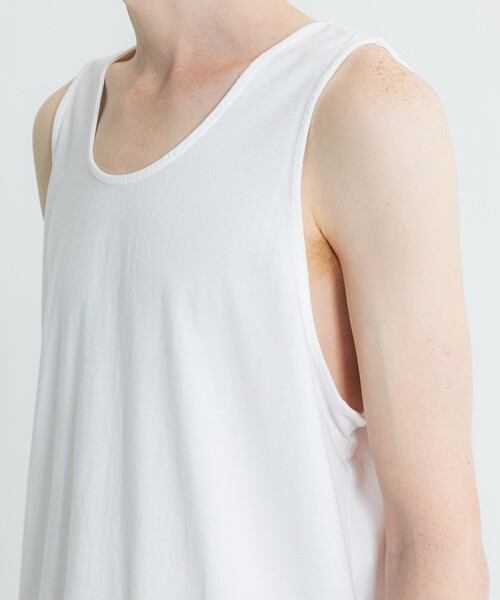Iroquois(イロコイ)の「LAYERED LONG T/T(タンクトップ・メンズ・ホワイト/ブラック・2/1)」の9枚目の写真