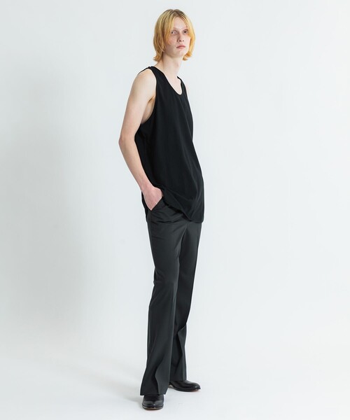 Iroquois(イロコイ)の「LAYERED LONG T/T(タンクトップ・メンズ・ホワイト/ブラック・2/1)」の12枚目の写真