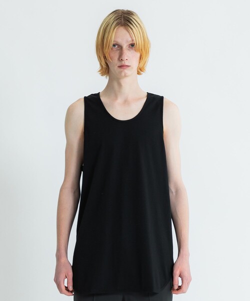 Iroquois(イロコイ)の「LAYERED LONG T/T(タンクトップ・メンズ・ホワイト/ブラック・2/1)」の13枚目の写真