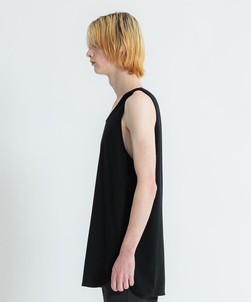 Iroquois(イロコイ)の「LAYERED LONG T/T(タンクトップ・メンズ・ホワイト/ブラック・2/1)」の14枚目の写真