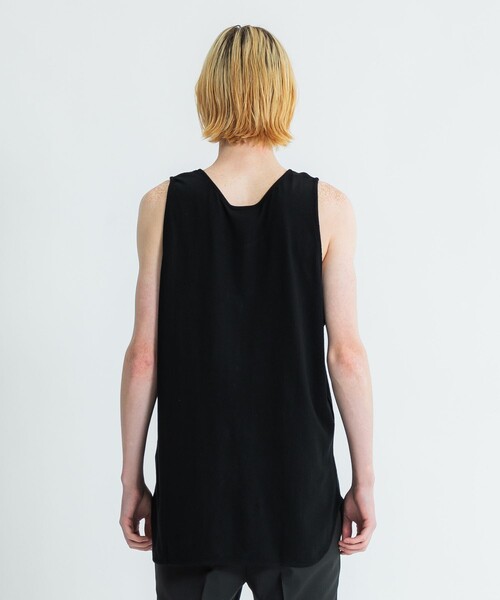 Iroquois(イロコイ)の「LAYERED LONG T/T(タンクトップ・メンズ・ホワイト/ブラック・2/1)」の15枚目の写真