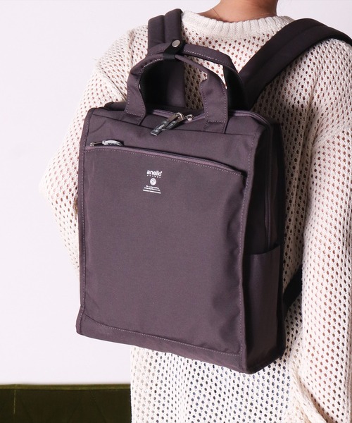 anello（アネロ）の「(LF)【anello】2WAY 10ポケット トート型 リュック（バックパック/リュック・レディース・ブラック/ネイビー/オリーブ/ブラック系その他/グレイッシュベージュ・ONE SIZE）」の2枚目の写真