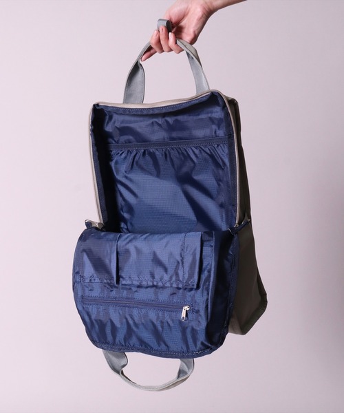 anello（アネロ）の「(LF)【anello】2WAY 10ポケット トート型 リュック（バックパック/リュック・レディース・ブラック/ネイビー/オリーブ/ブラック系その他/グレイッシュベージュ・ONE SIZE）」の16枚目の写真