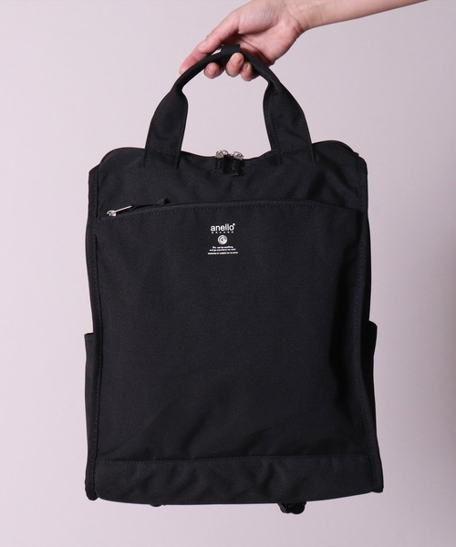 anello（アネロ）の「(LF)【anello】2WAY 10ポケット トート型 リュック（バックパック/リュック・レディース・ブラック/ネイビー/オリーブ/ブラック系その他/グレイッシュベージュ・ONE SIZE）」の13枚目の写真