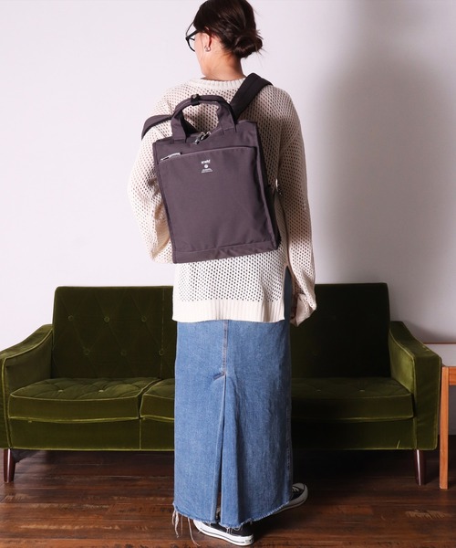 anello（アネロ）の「(LF)【anello】2WAY 10ポケット トート型 リュック（バックパック/リュック・レディース・ブラック/ネイビー/オリーブ/ブラック系その他/グレイッシュベージュ・ONE SIZE）」の22枚目の写真