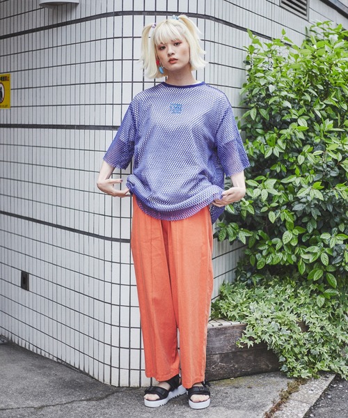 FOTUS フットウス　長袖メッシュカットソー セール】メッシュトップス（Tシャツ/カットソー）｜PUNYUS