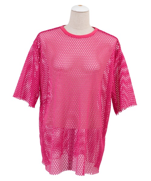 PUNYUS(プニュズ)の「半袖メッシュトップス(Tシャツ/カットソー・レディース・ホワイト/ブラック/パープル/ピンク/グリーン・1/2/4/3)」の17枚目の写真