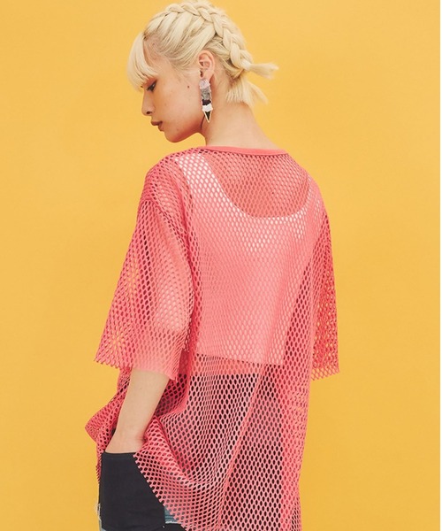 PUNYUS（プニュズ）の「半袖メッシュトップス（Tシャツ/カットソー