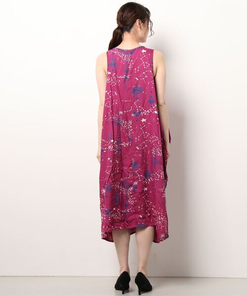 チャイハネ（チャイハネ）の「【チャイハネ】セイリスノースリーブワンピース（ワンピース・レディース・ホワイト/パープル/ネイビー・FREE）」の13枚目の写真