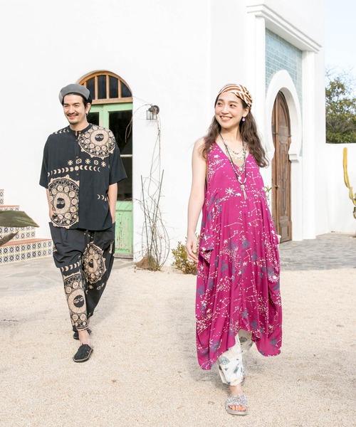 チャイハネ（チャイハネ）の「【チャイハネ】セイリスノースリーブワンピース（ワンピース・レディース・ホワイト/パープル/ネイビー・FREE）」の14枚目の写真