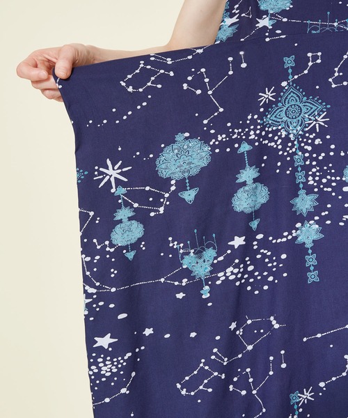 チャイハネ（チャイハネ）の「【チャイハネ】セイリスノースリーブワンピース（ワンピース・レディース・ホワイト/パープル/ネイビー・FREE）」の10枚目の写真