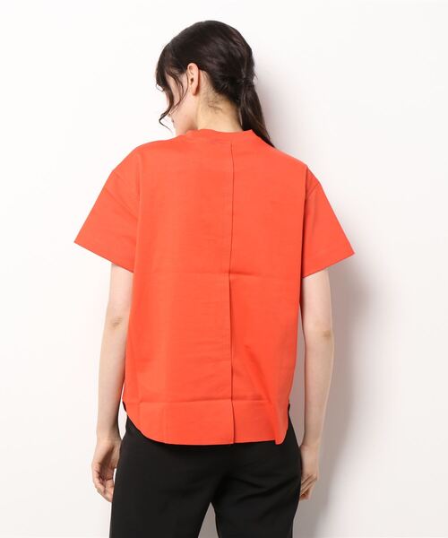 Lui's（ルイス）の「裾切替Tシャツ（Tシャツ/カットソー・レディース・オフホワイト/ブラック/ブルー系その他/オレンジ・FREE）」の5枚目の写真