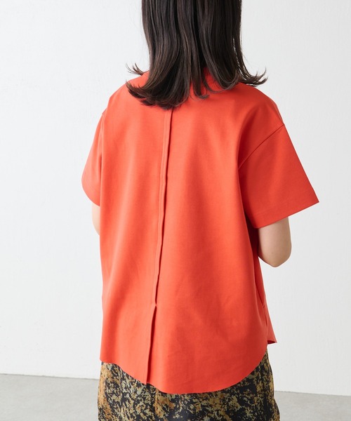 Lui's（ルイス）の「裾切替Tシャツ（Tシャツ/カットソー・レディース・オフホワイト/ブラック/ブルー系その他/オレンジ・FREE）」の14枚目の写真