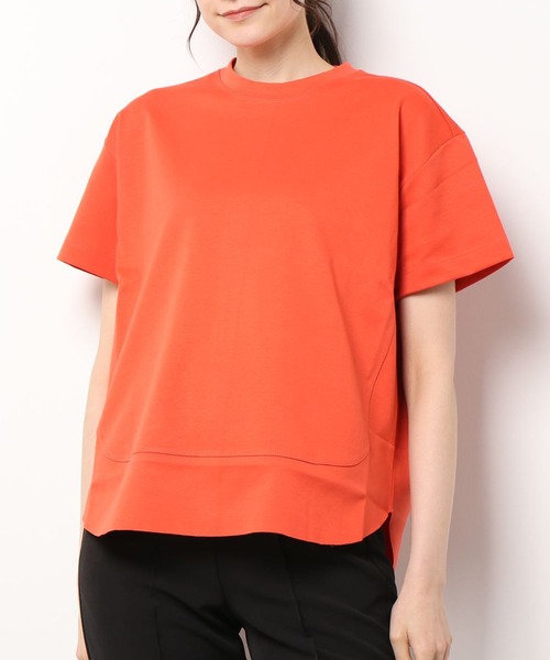 Lui's（ルイス）の「裾切替Tシャツ（Tシャツ/カットソー・レディース・オフホワイト/ブラック/ブルー系その他/オレンジ・FREE）」の12枚目の写真