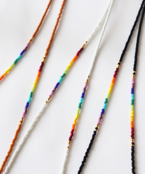 MIXTO（ミスト）の「【Lino】グラス・イヤホン・マスクチェーン・ネックレス（ネックレス・レディース・ホワイト/ブラック/ブラウン・ONE SIZE）」の13枚目の写真