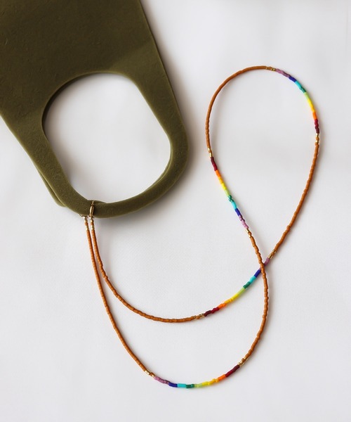 MIXTO（ミスト）の「【Lino】グラス・イヤホン・マスクチェーン・ネックレス（ネックレス・レディース・ホワイト/ブラック/ブラウン・ONE SIZE）」の14枚目の写真