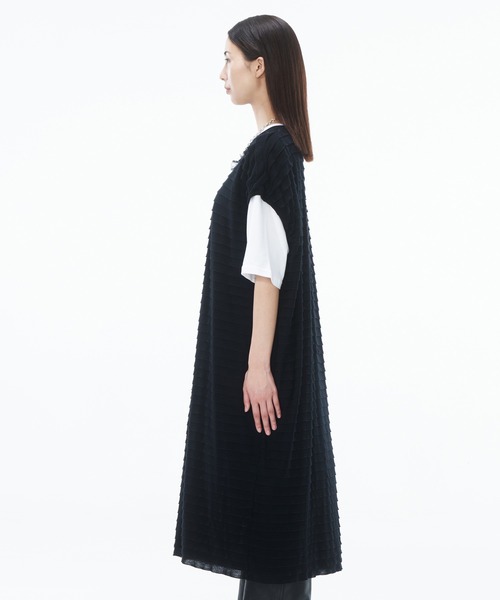 ZUCCa(ズッカ)の「フリルジャガード/チュニック(チュニック・レディース・ホワイト/ブラック・M size)」の13枚目の写真