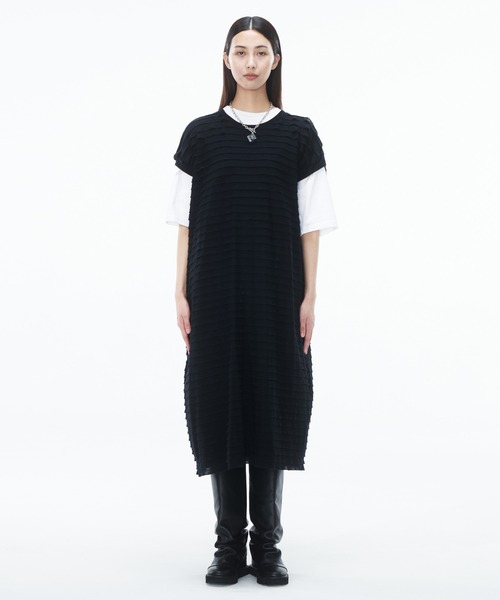 ZUCCa(ズッカ)の「フリルジャガード/チュニック(チュニック・レディース・ホワイト/ブラック・M size)」の15枚目の写真