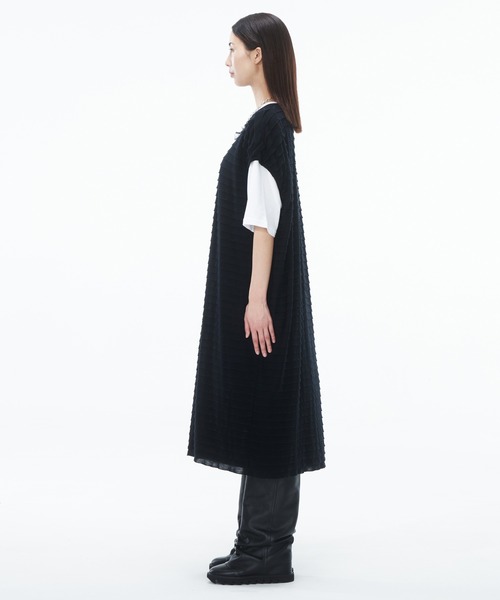 ZUCCa(ズッカ)の「フリルジャガード/チュニック(チュニック・レディース・ホワイト/ブラック・M size)」の16枚目の写真