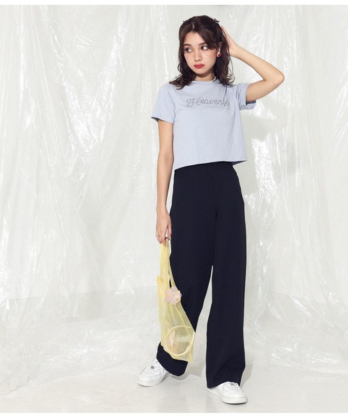 ANAP（アナップ）の「ワイドシルエットスラックス（スラックス・レディース・ベージュ/グリーン/ダークグレー/ブラック/アイボリー・FREE）」の14枚目の写真