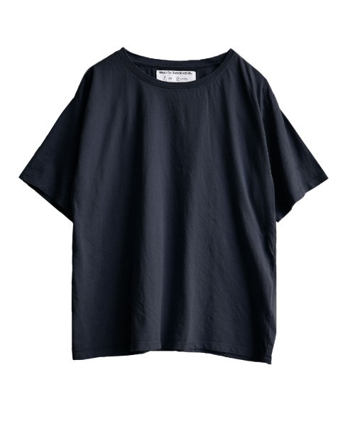 apartment department(アパートメントデパートメント)の「サスティナブルコットン クルーネックTシャツ(Tシャツ/カットソー・レディース・ネイビー/ライトベージュ/ライトカーキ・M)」の9枚目の写真