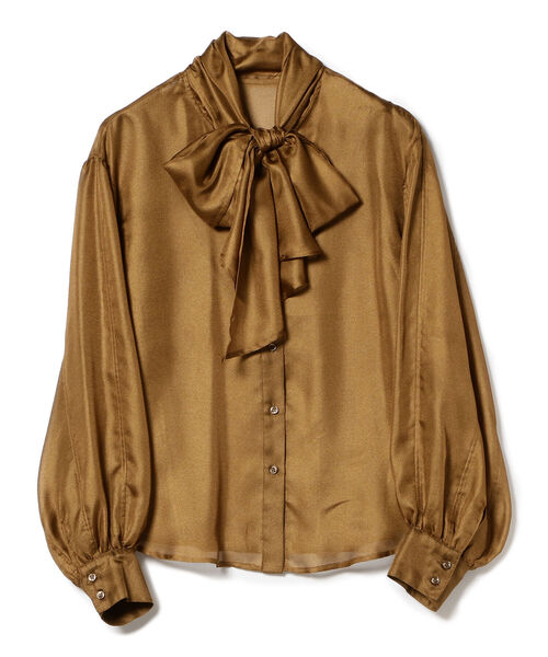 Ray BEAMS（レイビームス）の「RBS / ボウ カラー ブラウス（シャツ/ブラウス・レディース・ブラック/カーキ・ONE SIZE）」の10枚目の写真