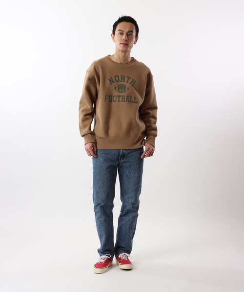 Champion(チャンピオン)の「【Champion/チャンピオン】メンズ リバースウィーブ(R) クルーネックスウェットシャツ(スウェット・メンズ・イエロー系その他/シルバーグレー/アーミー/ブルー系その他/ブラック・X-LARGE/MEDIUM/SMALL/LARGE)」の9枚目の写真