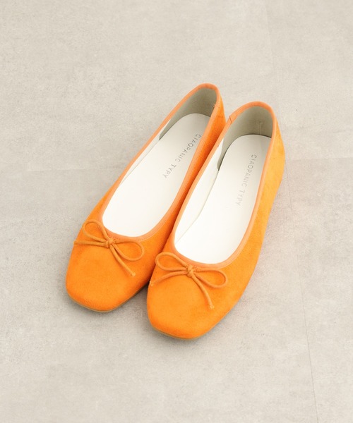 CIAOPANIC TYPY(チャオパニックティピー)の「スクエアトゥバレエシューズ(バレエシューズ・レディース・ブラック/ベージュ/ブラウン/シルバー/オレンジ・37/38/39/36)」の14枚目の写真