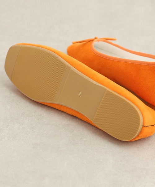 CIAOPANIC TYPY(チャオパニックティピー)の「スクエアトゥバレエシューズ(バレエシューズ・レディース・ブラック/ベージュ/ブラウン/シルバー/オレンジ・37/38/39/36)」の18枚目の写真