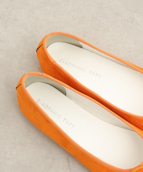 CIAOPANIC TYPY(チャオパニックティピー)の「スクエアトゥバレエシューズ(バレエシューズ・レディース・ブラック/ベージュ/ブラウン/シルバー/オレンジ・37/38/39/36)」の20枚目の写真